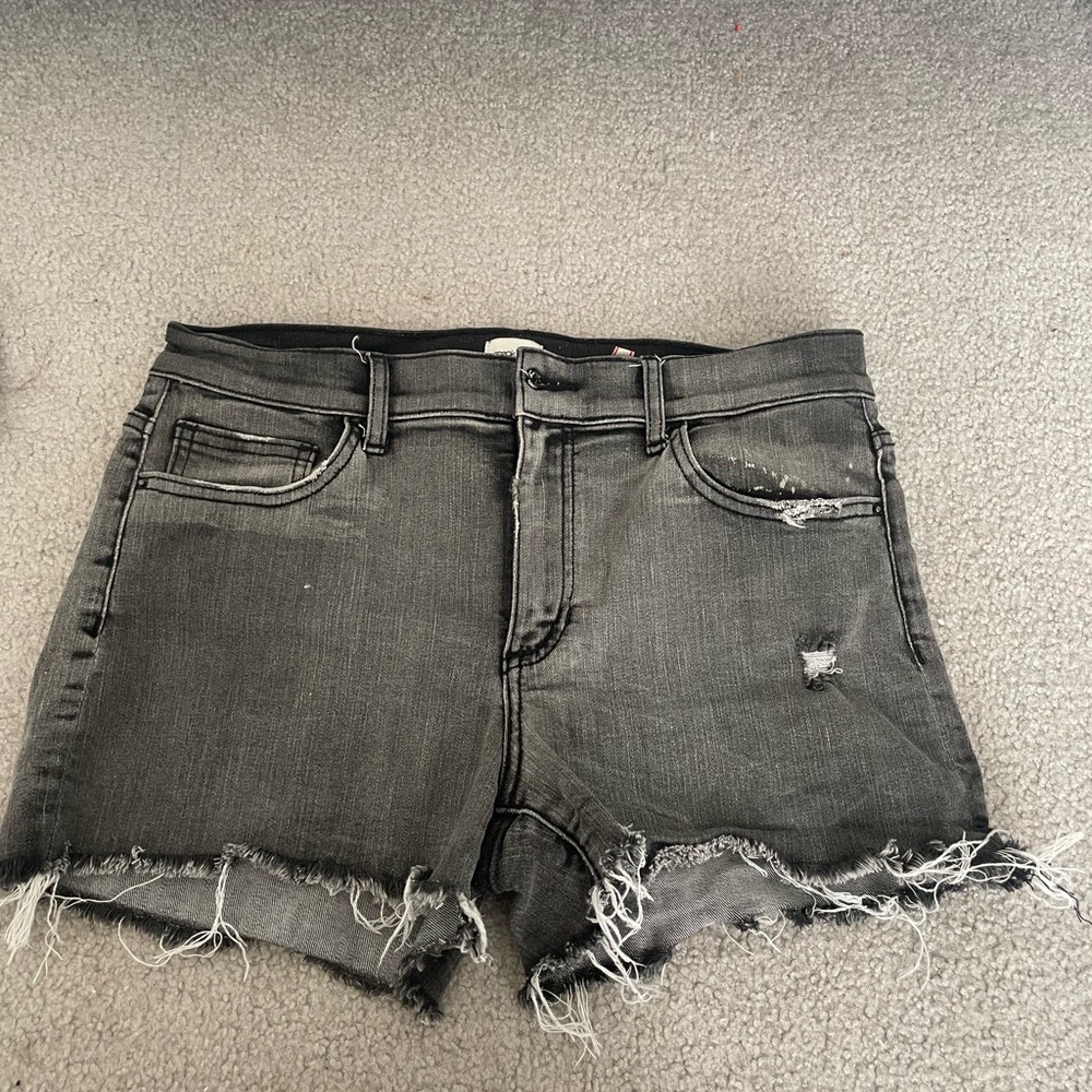dark grey medium jean shorts so cute